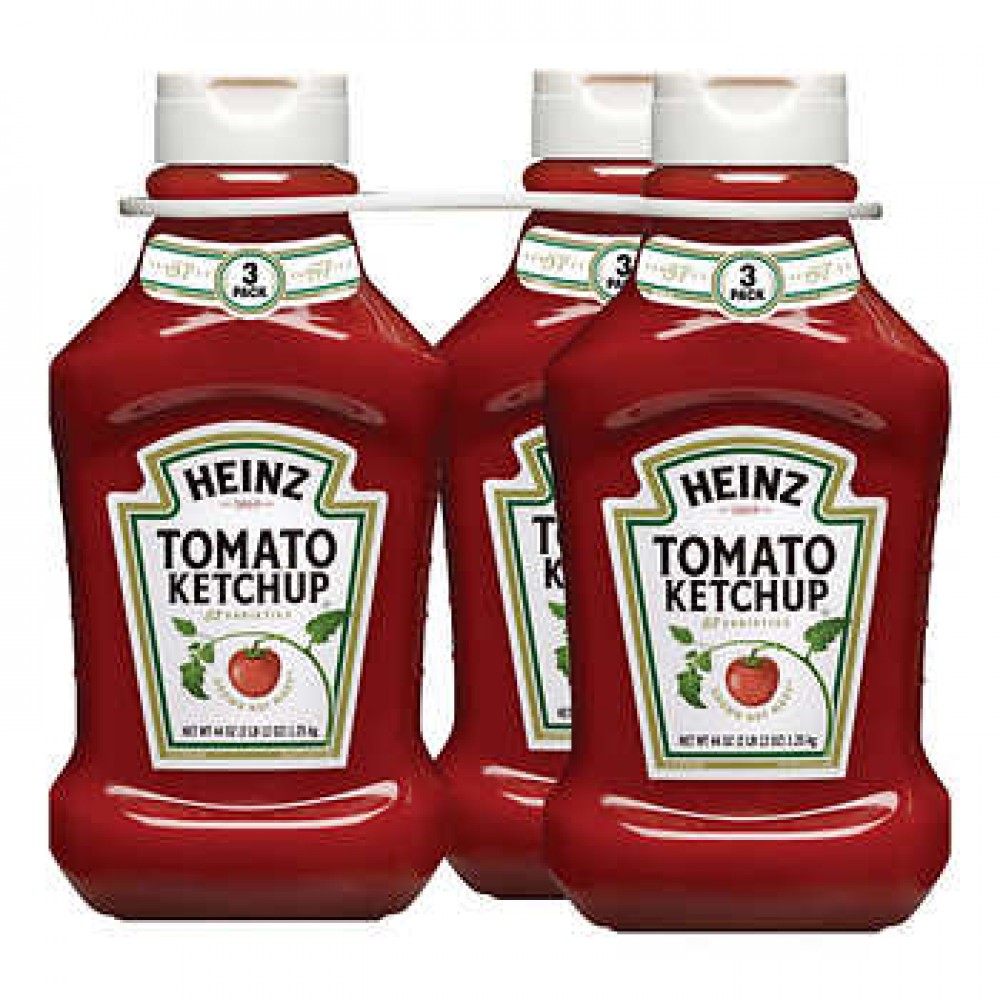 Heinz Tomato Ketchup Bottles 44 Oz 3 Count 5405